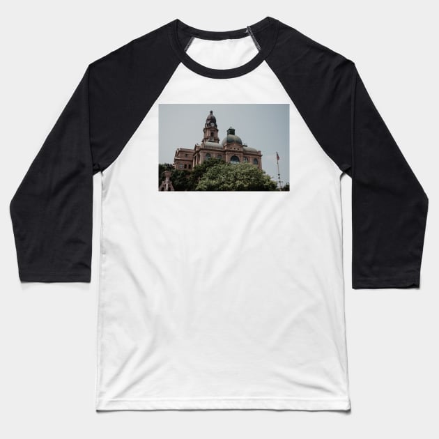 Fort Worth courthouse Baseball T-Shirt by LindsayVaughn